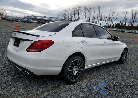 2016 Mercedes-Benz C 300 from USA, damaged, VIN 55SWF4JB1GU158079